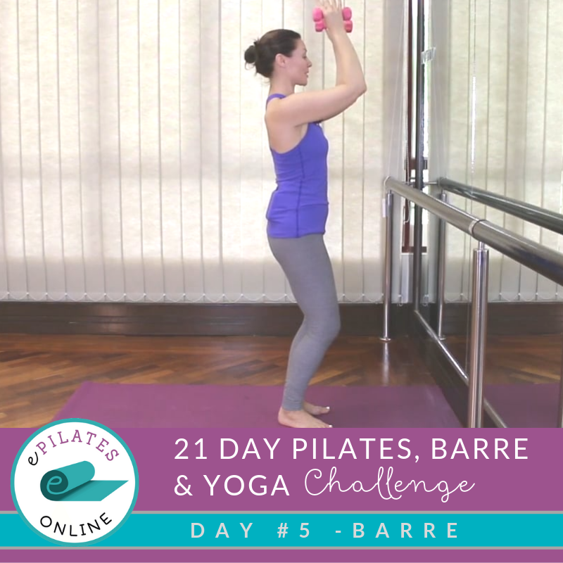 FREE 21 Day PILATES, BARRE & YOGA challenge Dashboard Page - ePilates Online