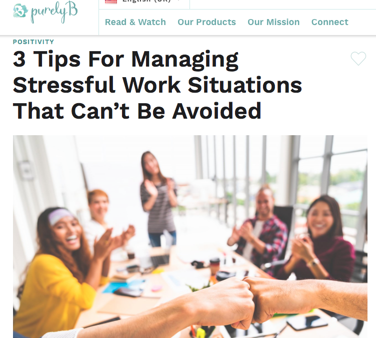 3 Tips to managing stressful work situations