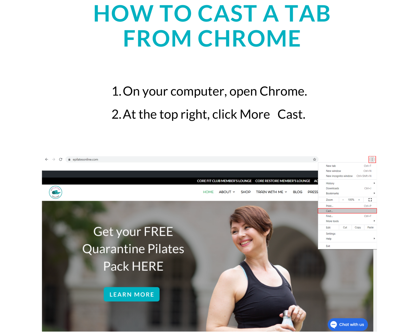 Cast-1 How to Cast a tab from Chrome