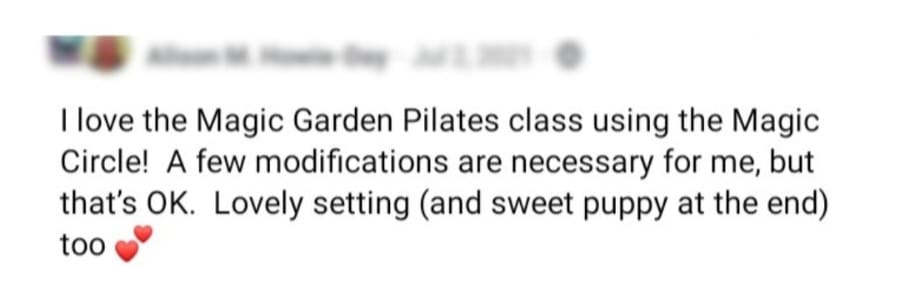 Magic Garden Pilates Series Testimonial (7)