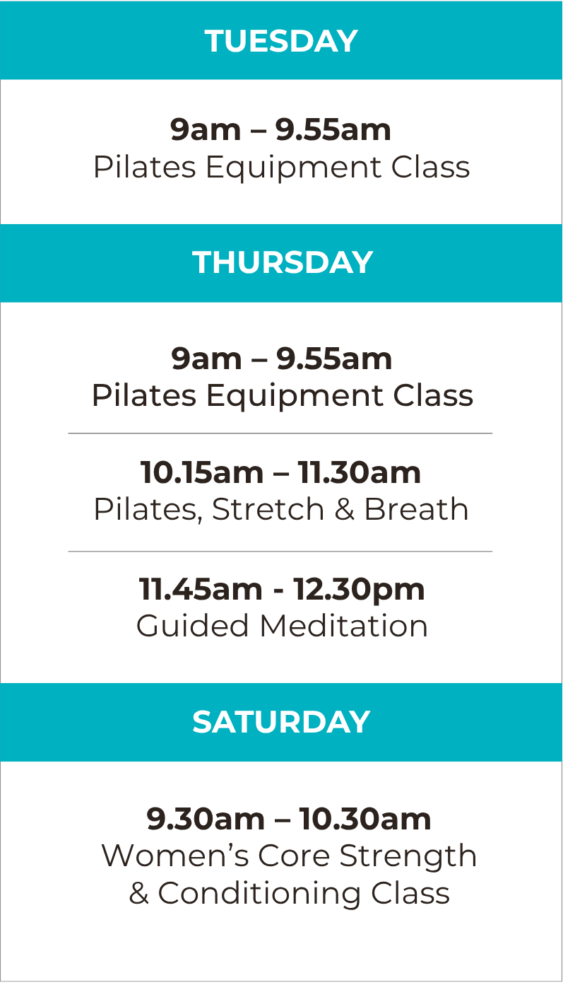 Mobile-Version-Timetable ePilates Studio